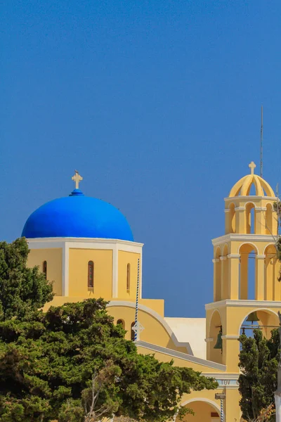 Santorini Grecia 2013 Agosto Bella Chiesa Santorini Grecia — Foto Stock