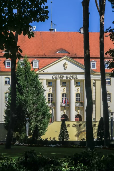 Sopot Polen 2016 Septiembre Entrada Del Grand Hotel Sopot —  Fotos de Stock