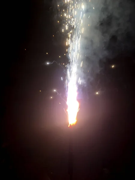 Happy Diwali Crackers Create Pollution — Stock Photo, Image