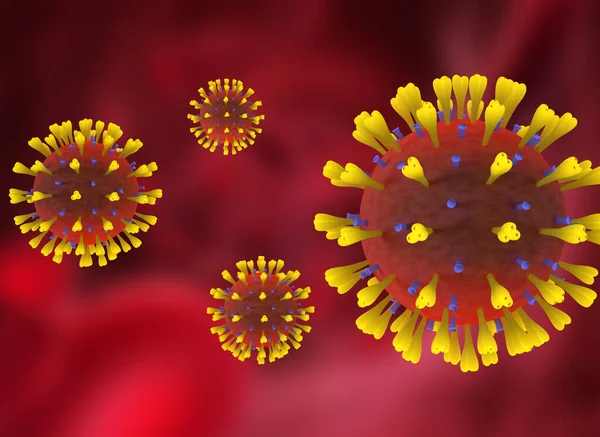 Иллюстрация Coronavirus Covid — стоковое фото