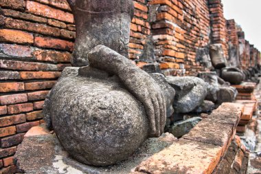 Ayutthaya Tayland 'daki Wat Mahatharat Tapınağı