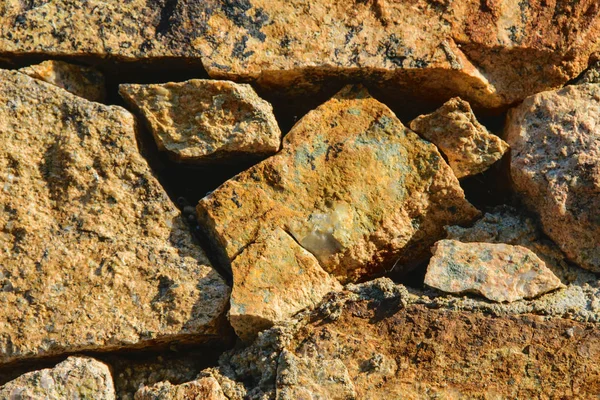 Gekleurde Stenen Muur Achtergrond Materiaal Structuurpatroon Oppervlakte — Stockfoto