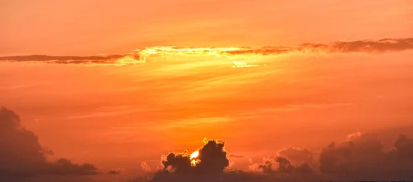 Günbatımı Seyshells Adası Deniz Yaz Bulut Gökyüzü — Stok fotoğraf