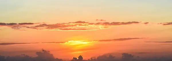 Zonsondergang Seyshells Eiland Zee Zomer Wolk Hemel — Stockfoto