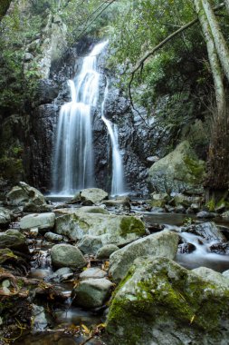 Sos Molinos Şelalesi Bonarcado, Sardinya, İtalya.