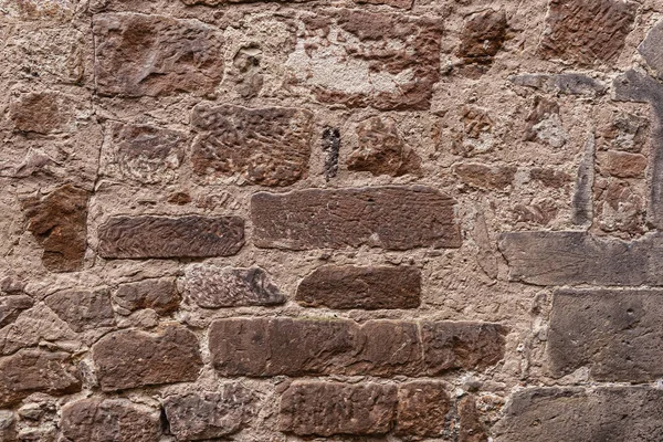 Stary Mur Murowany Starożytnej Twierdzy Niemieckim Mieście Marburg — Zdjęcie stockowe