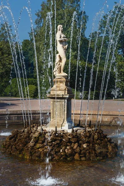 São Petersburgo Rússia Julho 2019 Fonte Eva Escultor Italiano Bonazza — Fotografia de Stock