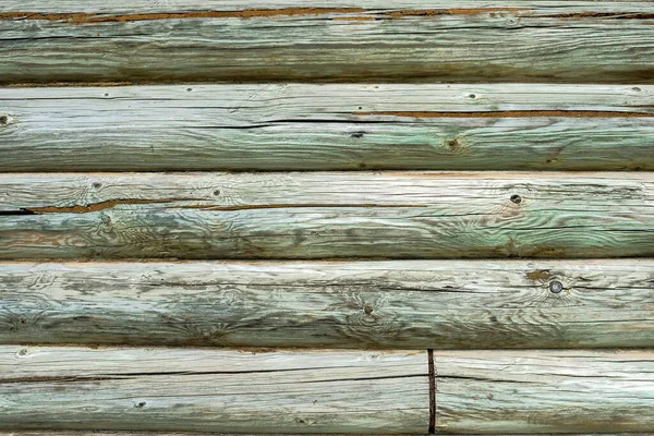 Staré Dřevěné Klády Krásnou Texturou Uzly Jako Pozadí — Stock fotografie