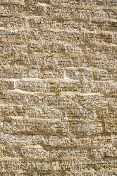 Kamienna Ściana Grubsza Pociętych Wapiennych Bloków Różnej Wielkości Jako Tło — Zdjęcie stockowe