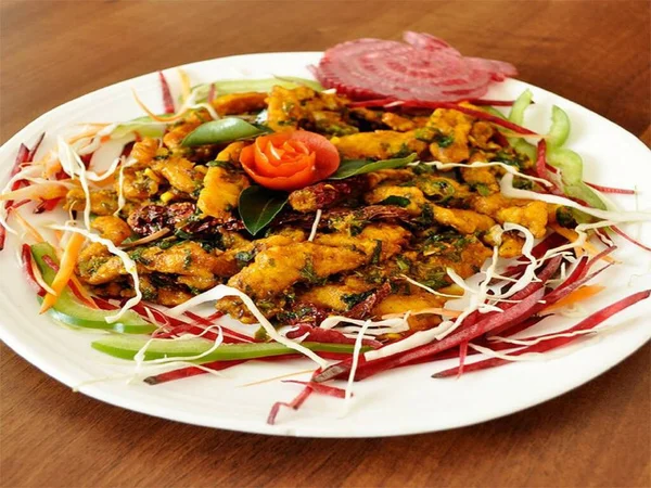 Snack Serali Bei Crapchi Indiani Gustosi — Foto Stock