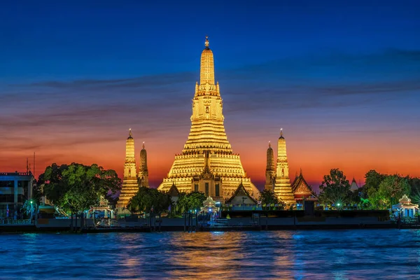 Twilight Wat Arun Temple Bangkok Thailand Temple Dawn — Stock Photo, Image