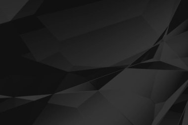 Soyut siyah geometrik model modern teknoloji arka planı. Web afişi için doku ve metin için boşluk.