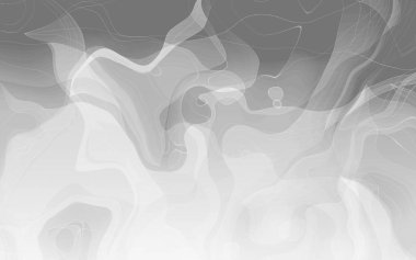 Soyut çizgiler düz beyaz eğri hareketi, Geometrik yüksek teknoloji ve gradyan arkaplan sallar..