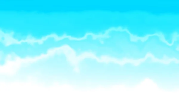Синьо Біла Хвиля Градієнтний Паперовий Фон Літній Пляж Абстрактний Акварельний — стокове фото