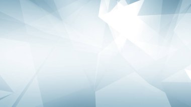 Soyut mavi beyaz ve gri çokgen üçgen gradyan arkaplan. 3d resimleme.