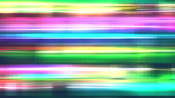 Abstrakt Digital Flerfärgad Linjer Hastighet Rörelse Ljus Bakgrund Tech Koncept — Stockfoto