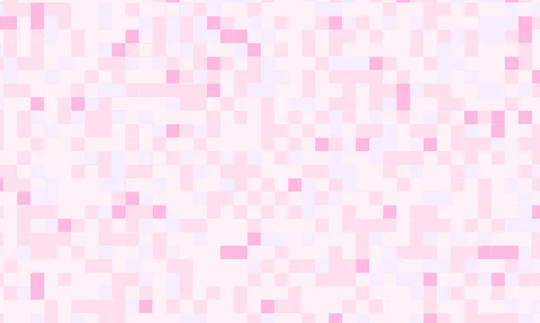 Abstrait Carré Pixel Mosaïque Fond Rose Motif Géométrique Sans Couture — Photo