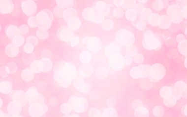 Sevgililer Günü konsepti için arka planda Bokeh ışıkları olan lüks pembe bulanık arka plan.
