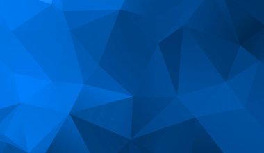 Soyut mavi çokgen üçgen desenli arkaplan. 3d resimleme.