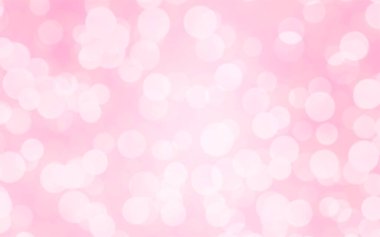 Sevgililer Günü konsepti için arka planda Bokeh ışıkları olan lüks pembe bulanık arka plan.