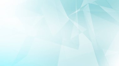 Soyut mavi beyaz ve gri çokgen üçgen gradyan arkaplan. 3d resimleme.