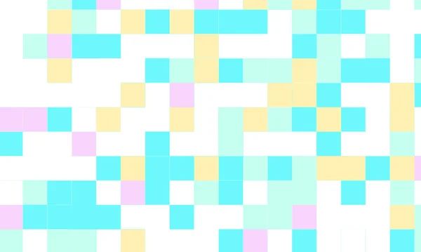 Abstrakt Fyrkantiga Pixel Mosaik Färgglada Bakgrund Geometriska Sömlösa Mönster Pastellfärger — Stockfoto