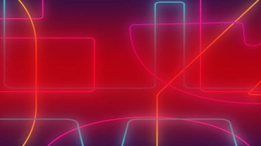 Soyut koyu kırmızı pembe ve mor neon ışık gradyan arkaplan 33d çizim.