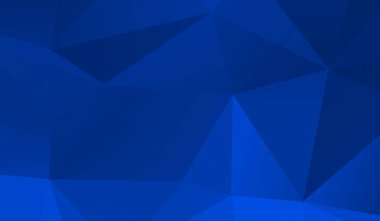 Soyut mavi çokgen üçgen desenli arkaplan. 3d resimleme.