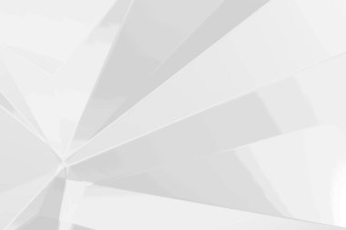 Soyut beyaz ve gri çokgen üçgen desenli arka plan. 3d resimleme