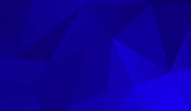 Soyut mavi çokgen üçgen desenli arkaplan. 3d resimleme.