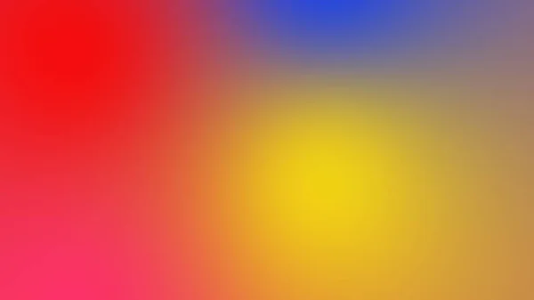 Абстрактный Градиент Красный Желтый Синий Мягкий Красочный Фон Современный Горизонтальный — стоковое фото