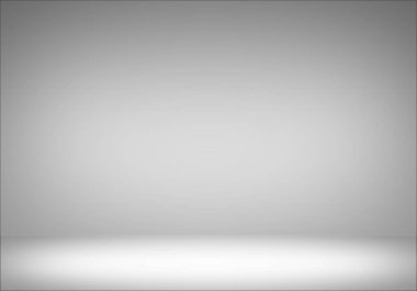 Beyaz gri eğimli arkaplan. Ürün için görüntüler.