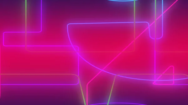 Abstract dark pink purple neon light gradient background.3d render illustration.