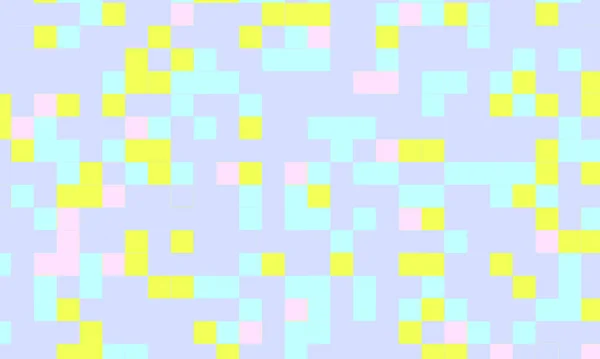 Astratto Quadrato Pixel Mosaico Colorato Sfondo Geometrico Modello Senza Cuciture — Foto Stock