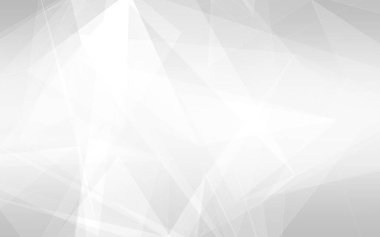 Soyut beyaz ve gri çokgen üçgen desenli arka plan. 3d resimleme