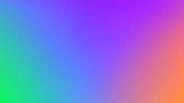 Soyut eğimli yeşil turuncu ve mor yumuşak renkli arkaplan. Mobil uygulama için modern yatay tasarım.