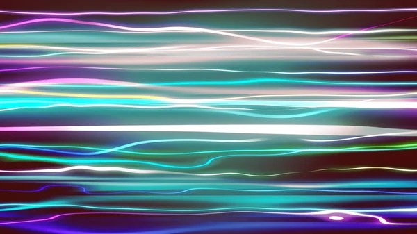 Абстрактные Синие Фиолетовые Зеленые Линии Ускоряют Движение Светового Фона Tech — стоковое фото