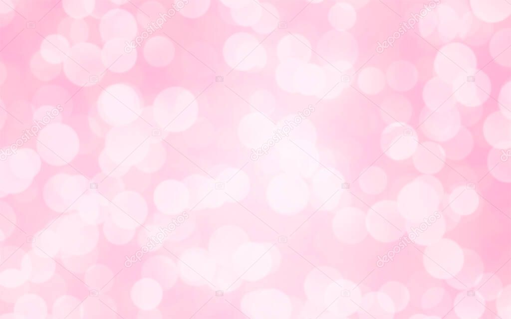 Luxury pink blur abstract background with bokeh lights for backgrounds concept of valentine day.