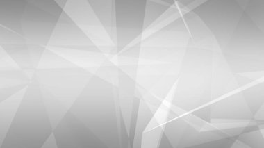 Soyut beyaz ve gri çokgen üçgen desenli arka plan. 3d resimleme