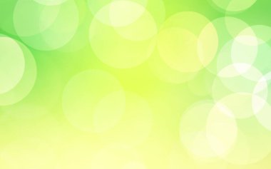 Yeşil beyaz ve sarı lüks odak noktası bulanık arka plan. Grafik tasarımı poster pankartı ve arkaplan ile kavram ekolojisi için soyut bokeh yumuşak ışık gradyanı.