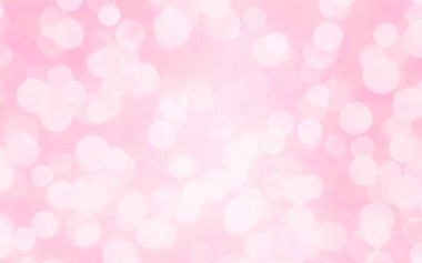 Sevgililer Günü konsepti için arka planda Bokeh ışıkları olan lüks pembe bulanık arka plan.