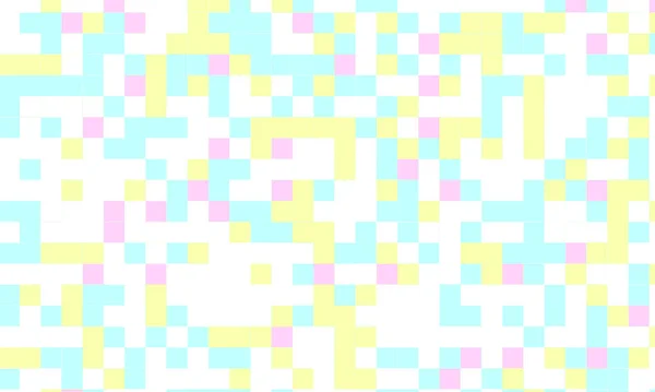 Abstrakt Fyrkantiga Pixel Mosaik Färgglada Bakgrund Geometriska Sömlösa Mönster Pastellfärger — Stockfoto
