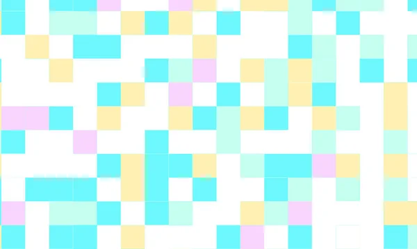 Abstrakt Fyrkantiga Pixel Mosaik Färgglada Bakgrund Geometriska Sömlösa Mönster Pastellfärger — Stockfoto