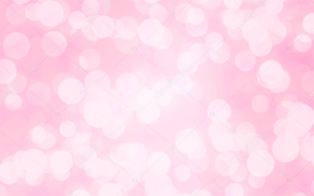 Luxury pink blur abstract background with bokeh lights for backgrounds concept of valentine day.