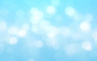 Bokeh mavi gökyüzü ışığı soyut arkaplan.