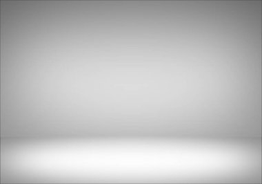 Beyaz gri eğimli arkaplan. Ürün için görüntüler.