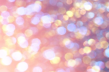 Arkaplan ve duvar kağıdı Noel için bokeh ışıkları ile mavi turuncu soyut arkaplan.