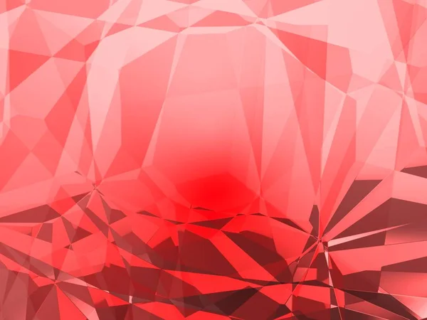 abstract Triangle mix curve red flower and