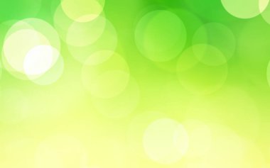 Yeşil beyaz ve sarı lüks odak noktası bulanık arka plan. Grafik tasarımı poster pankartı ve arkaplan ile kavram ekolojisi için soyut bokeh yumuşak ışık gradyanı.