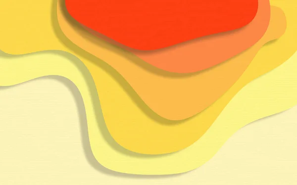 Abstrato Vermelho Laranja Amarelo Formas Corte Papel Gradiente Background Paper — Fotografia de Stock